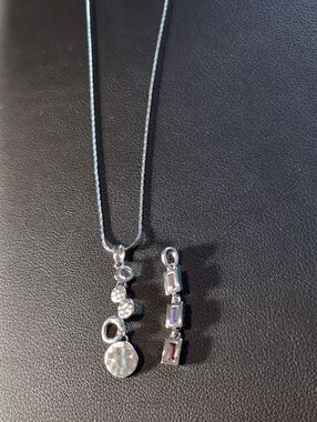 Lia Sophia Necklace with 2 pendants